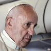 Papa Francisco durante el vuelo