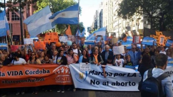 Marcha en contra del aborto Argentina