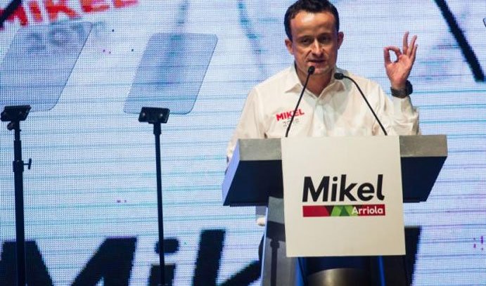pronunciamiento de Mikel Arriola candidato del PRI al Gobierno de la CDMX