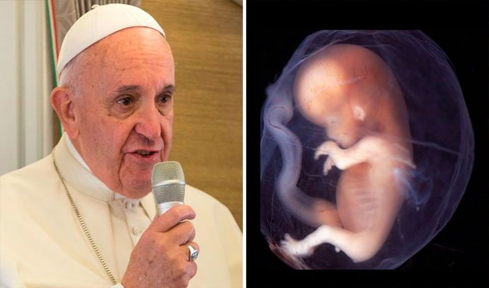 El aborto siempre es un crimen: Papa Francisco