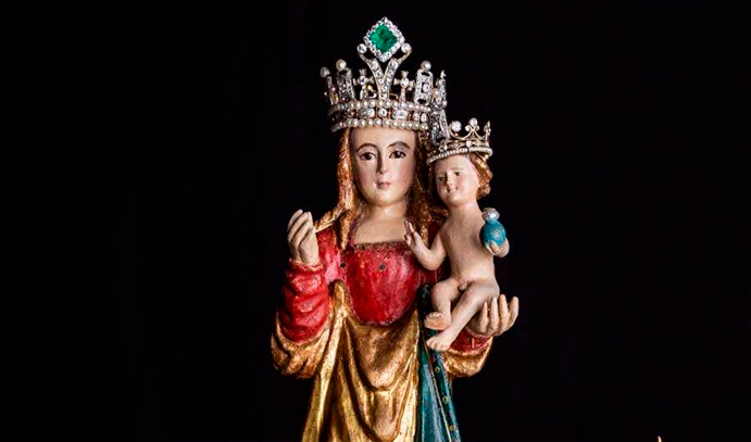 Primera imagen de la Virgen María que llegó a México