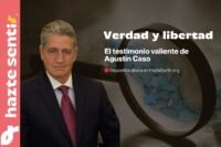 Agustín Caso durante su testimonio sobre verdad y libertad