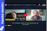 Captura del episodio 26 del podcast Desenmascarando, donde Javier Ballesteros de León conversa con Gerardo Gómez sobre el obispo José Antonio Joaquín Pérez Martínez y Robles y su papel en la consumación de la independencia de México.