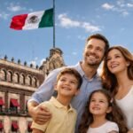 Familia mexicana unida representando que la fuerza de la nación nace en familias libres y protegidas por el Estado
