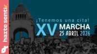 Jóvenes y familias caminando en la Marcha por la Vida 2026 en Ciudad de México.