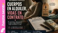 Mujer embarazada en actitud reflexiva como símbolo de maternidad subrogada y dignidad humana