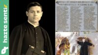 Andrés Avelino Flores Quesney, mártir de Sonora, intercede con un crucifijo por la vida de sus feligreses en San Pedro de la Cueva.