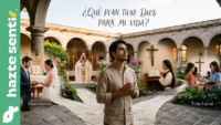 Joven en oración discerniendo las cuatro vocaciones católicas: matrimonio, sacerdocio, vida consagrada y vida laicalJoven en oración discerniendo las cuatro vocaciones católicas: matrimonio, sacerdocio, vida consagrada y vida laical