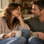 Pareja conversando con atención y cercanía como ejemplo de hábitos para construir relaciones sanas