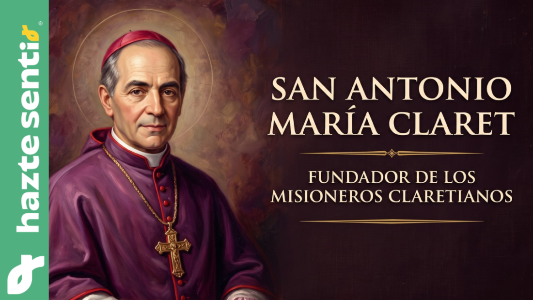 Retrato de San Antonio María Claret, fundador de los Misioneros Claretianos